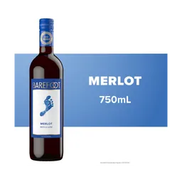 Barefoot Cellars Merlot California Red Wine bottle
