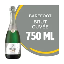 Barefoot Bubbly Brut Cuvee Champagne California Sparkling Wine bottle