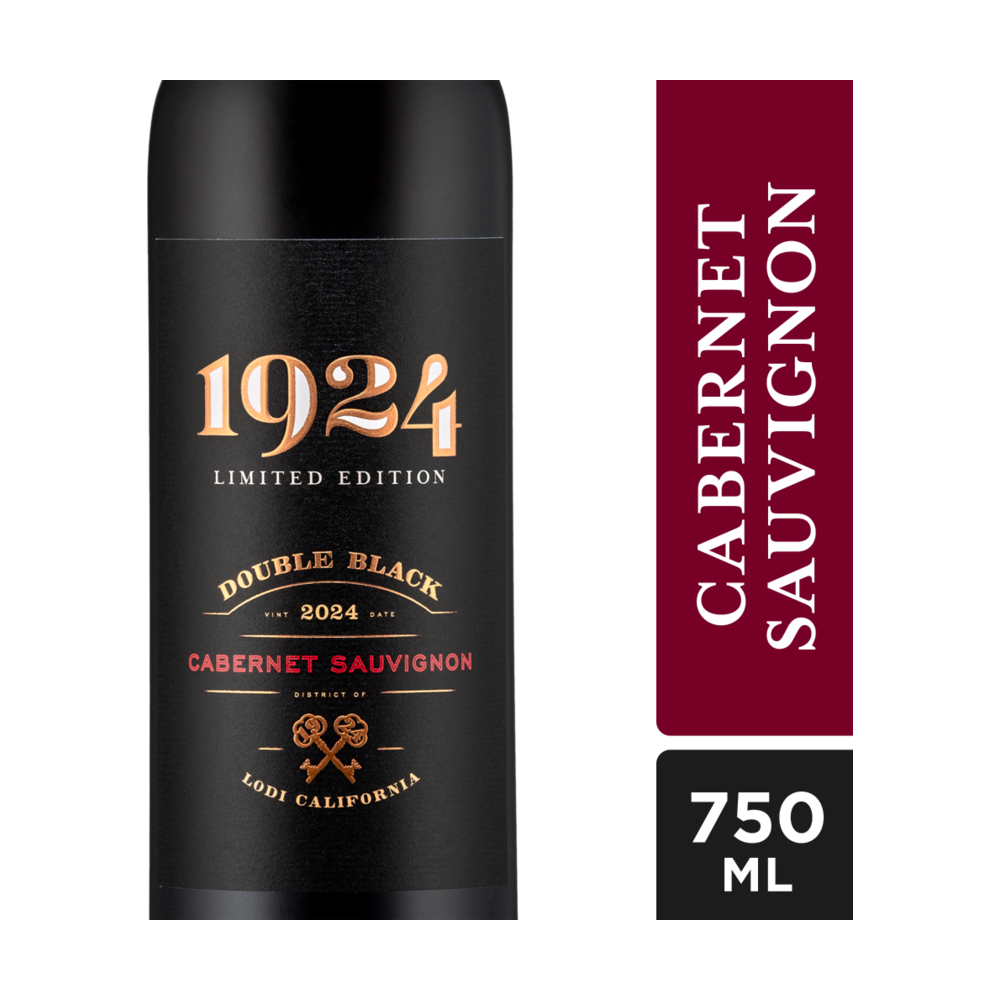 1924 Double Black Cabernet Sauvignon Red Wine, California bottle