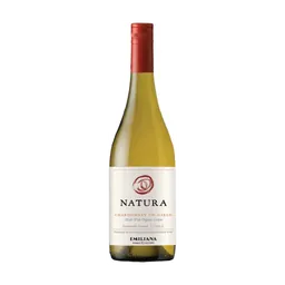 Natura Unoaked Chardonnay Chilean White Wine bottle