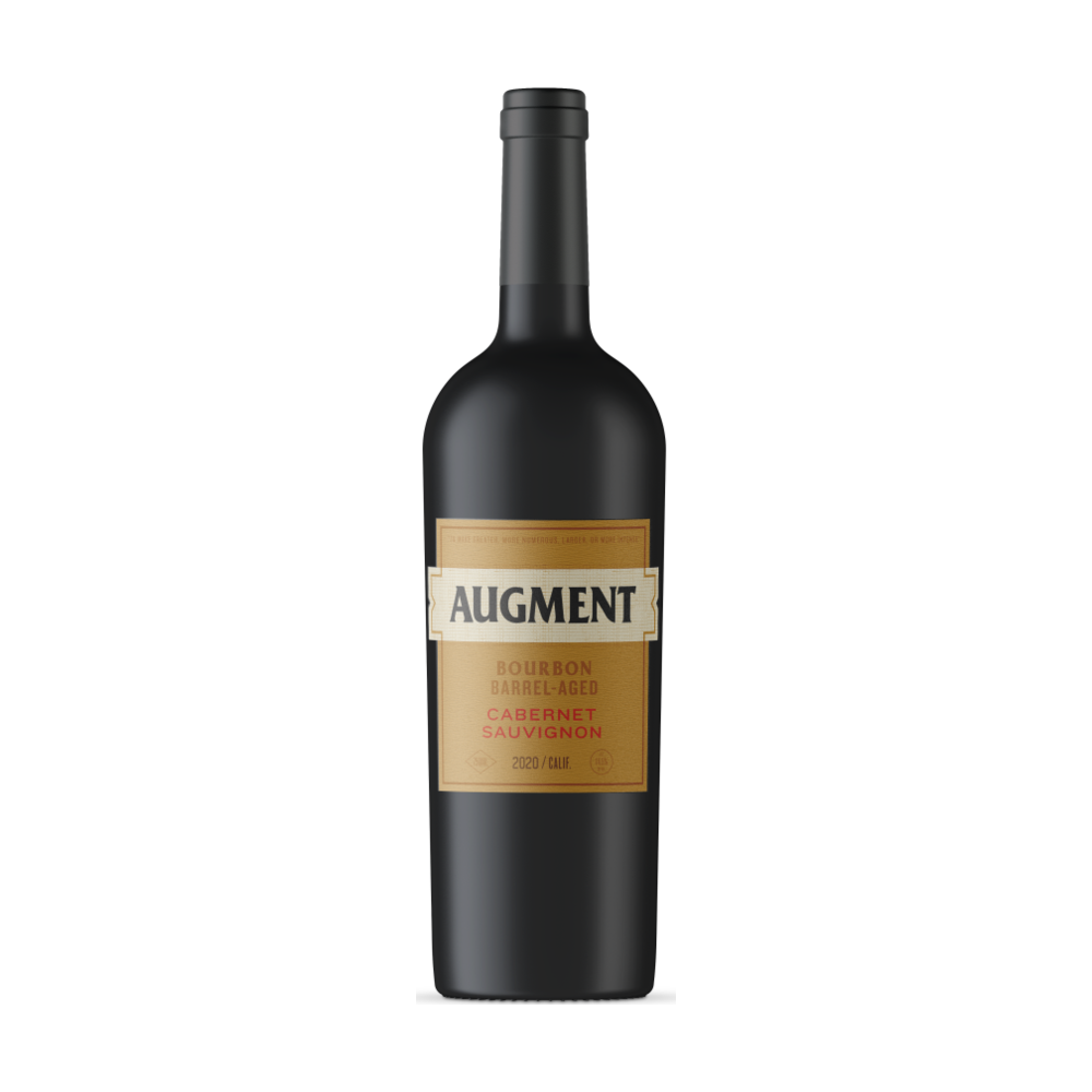 Augment Bourbon Barrel-Aged Cabernet Sauvignon California Red Wine bottle