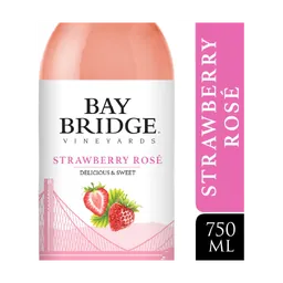 Bay Bridge Strawberry Rose Moscato Wine bottle