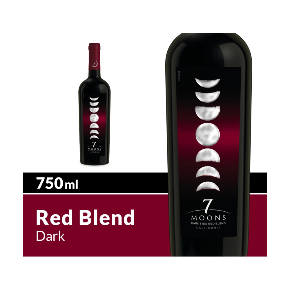 7 Moons Dark Side Red Blend California Wine bottle