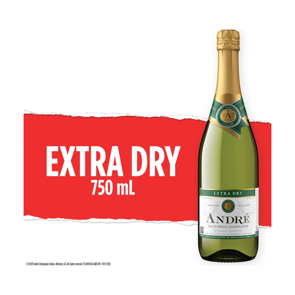 Andre Extra Dry Champagne California Sparkling Wine bottle