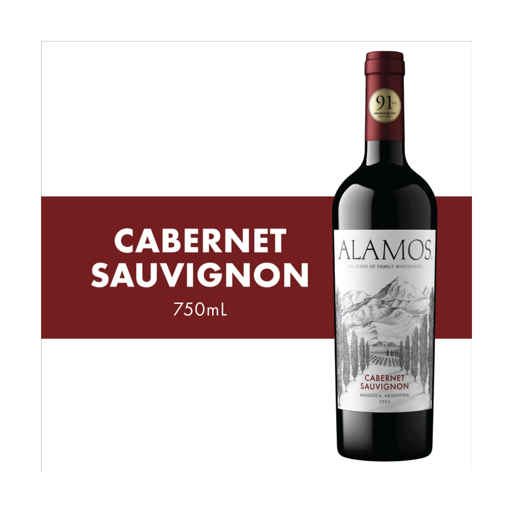 Alamos Cabernet Sauvignon Argentina Red Wine bottle
