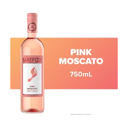 Barefoot Cellars Pink Moscato California Wine bottle