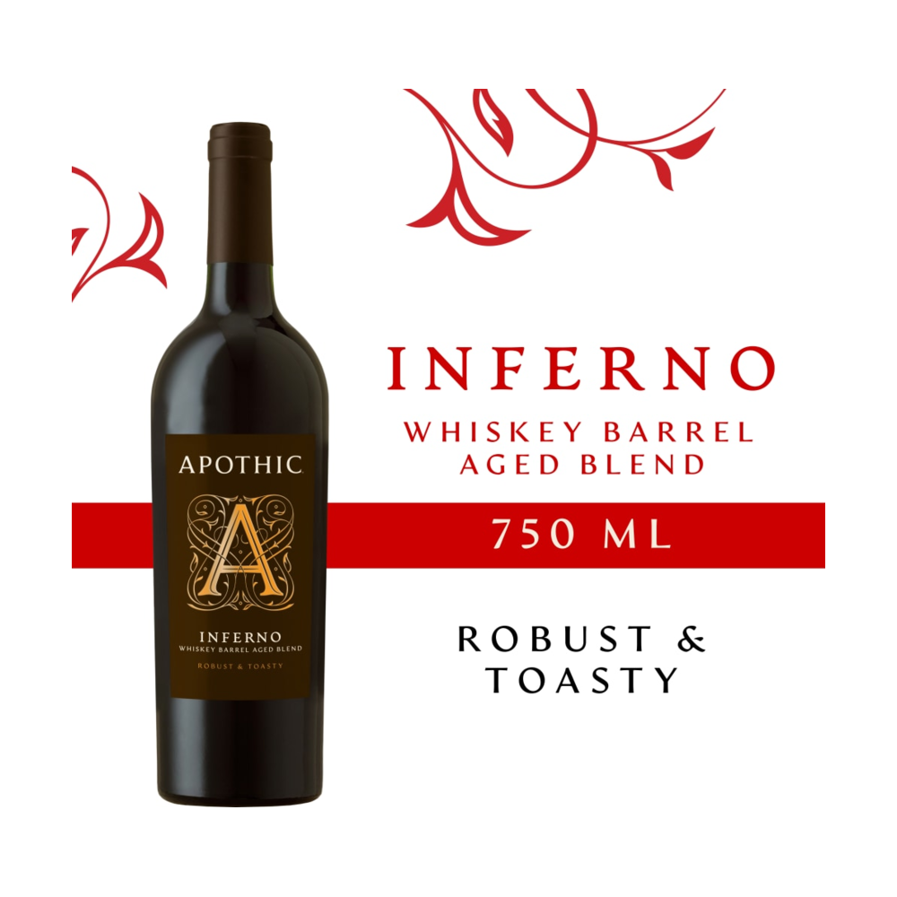 Apothic Inferno Red Blend California Red Wine bottle
