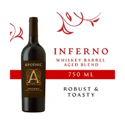 Apothic Inferno Red Blend California Red Wine bottle