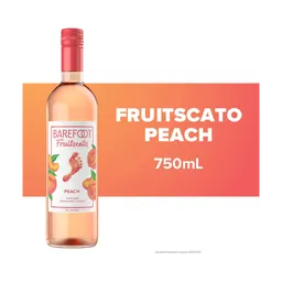 Barefoot Fruitscato Peach Moscato Sweet Wine bottle