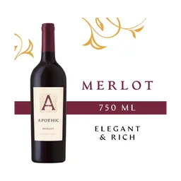 Apothic Merlot California Red Wine bottle