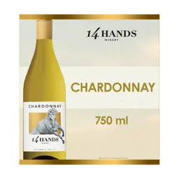 14 Hands Chardonnay Washington White Wine bottle