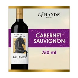 14 Hands Cabernet Sauvignon Washington Red Wine bottle
