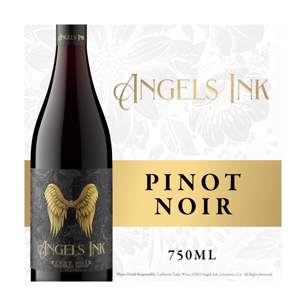 Angels Ink Pinot Noir California Red Wine bottle