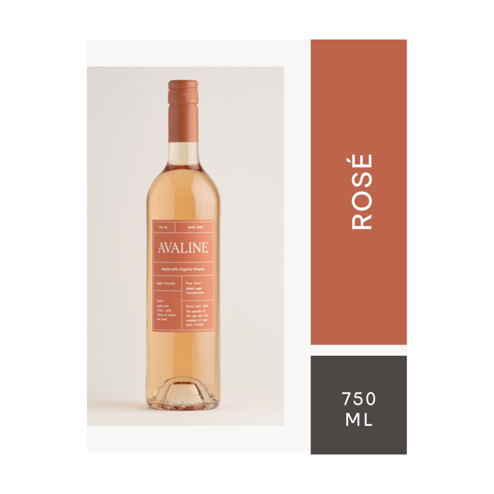 Avaline Organic French Rosé Wine bottle