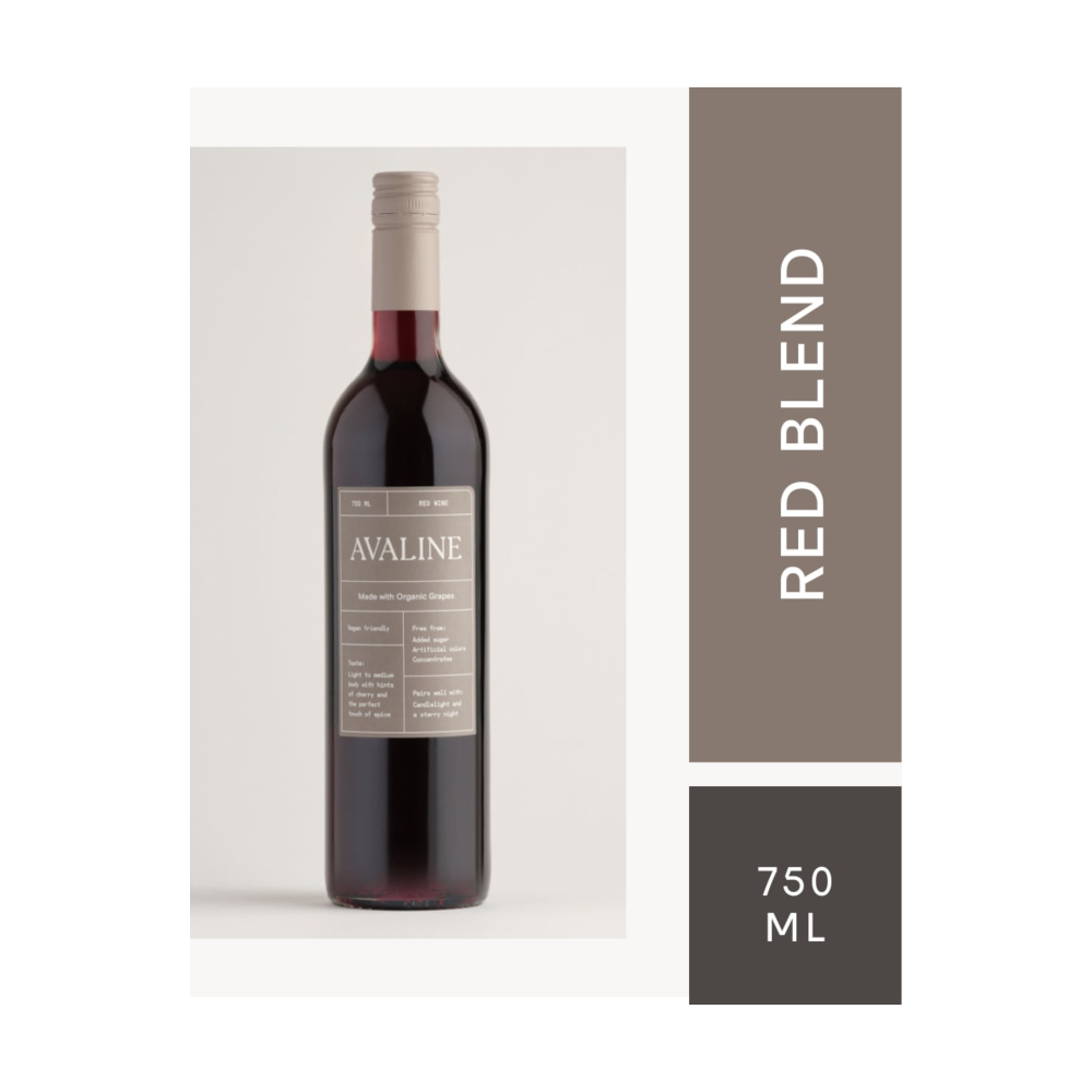 Avaline Organic Red Blend French Red Wine bottle