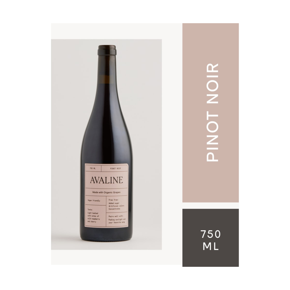 Avaline Organic Pinot Noir French Red Wine bottle