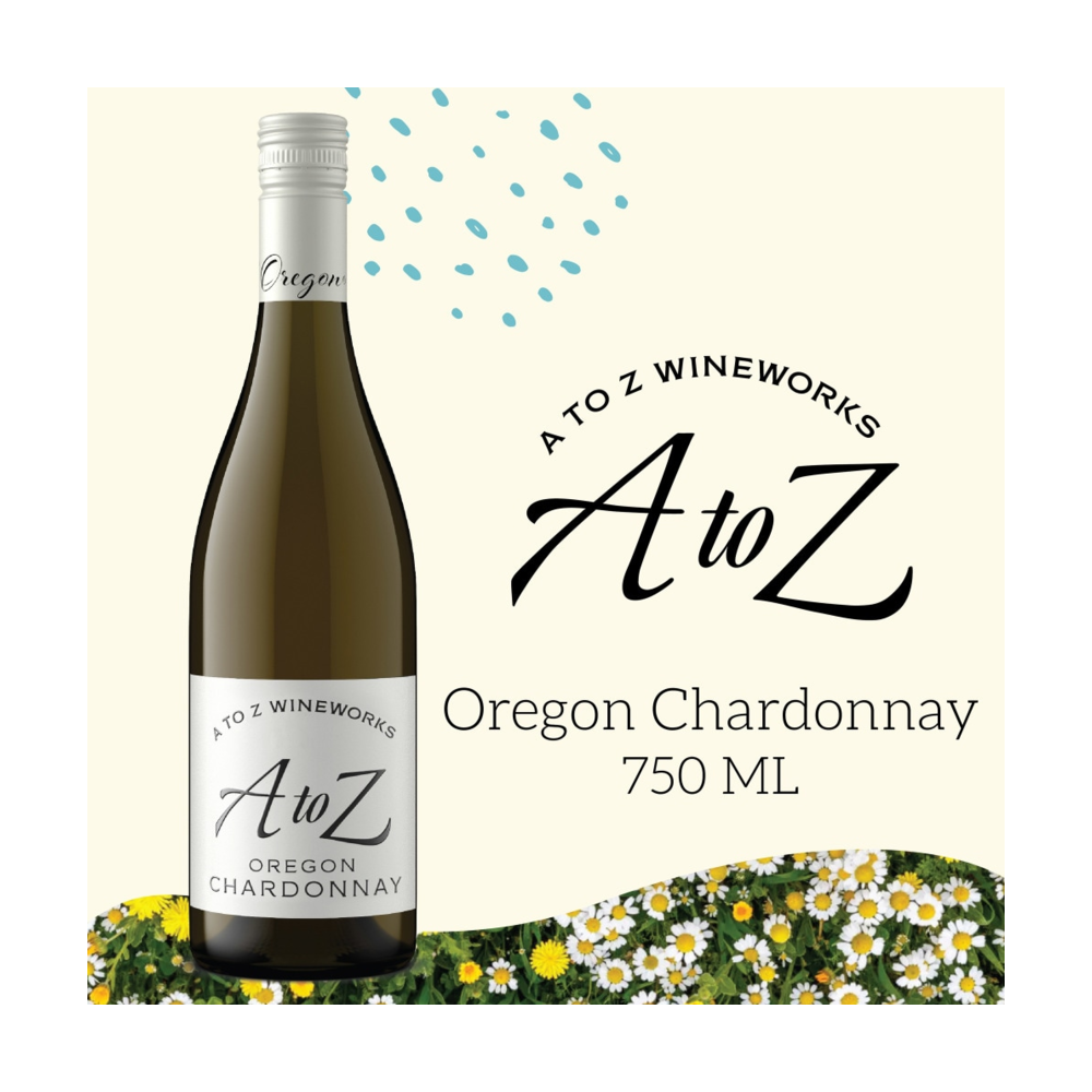 A to Z Wineworks Chardonnay Oregon White Wine bottle