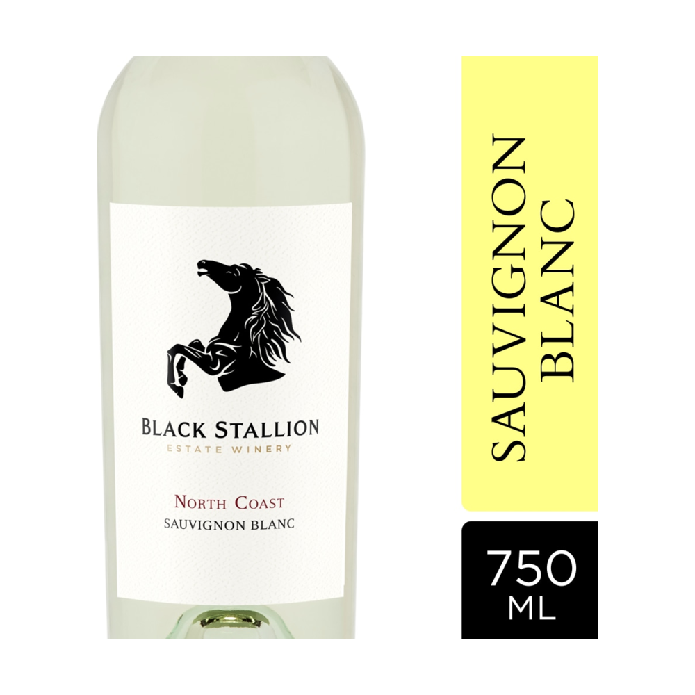 Black Stallion North Coast Sauvignon Blanc White Wine, California bottle