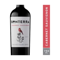 Bonterra Cabernet Sauvignon California Red Wine bottle