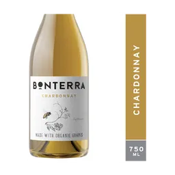 Bonterra Made With Organic Grapes Chardonnay California White Wine bottle