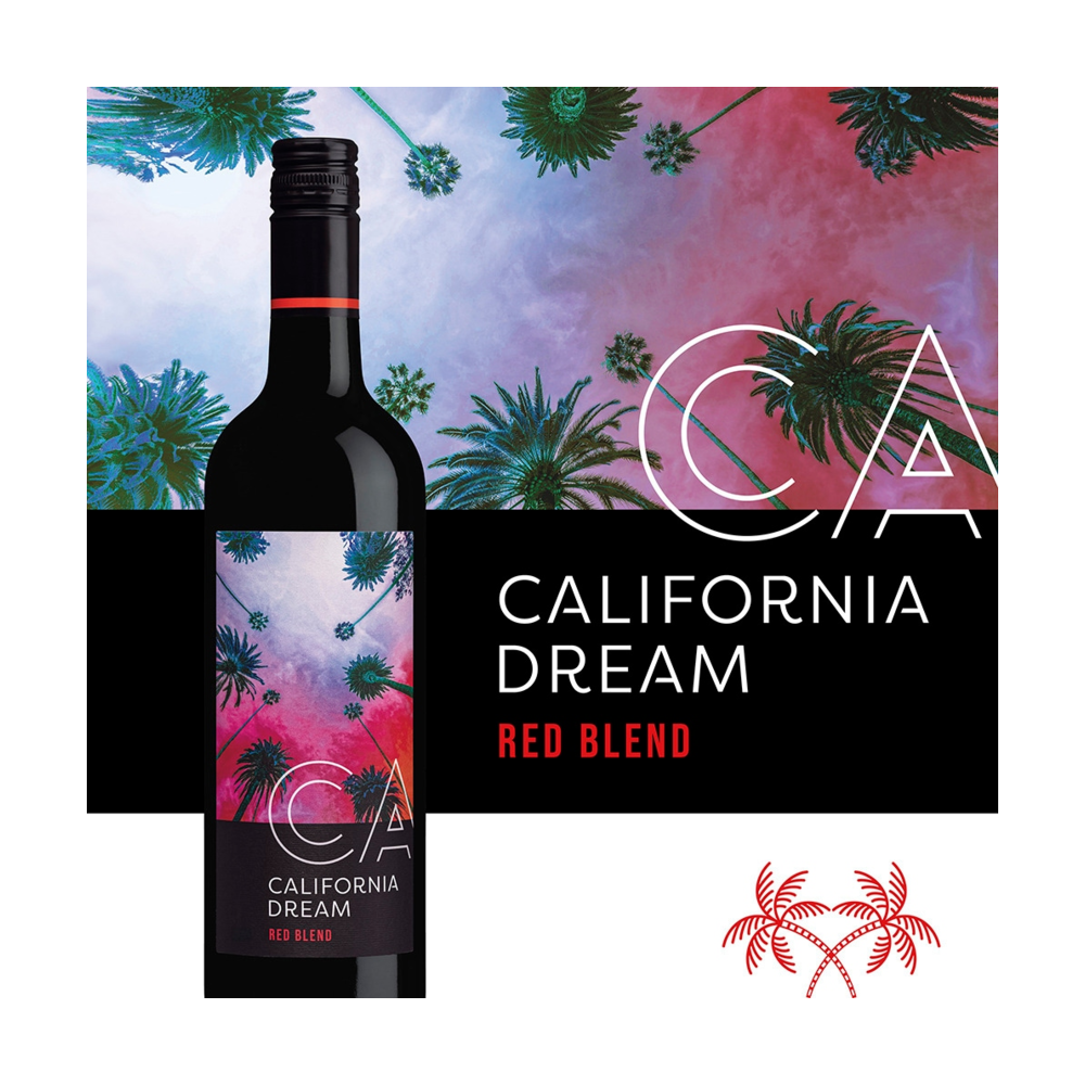 California Dream Red Blend Wine bottle