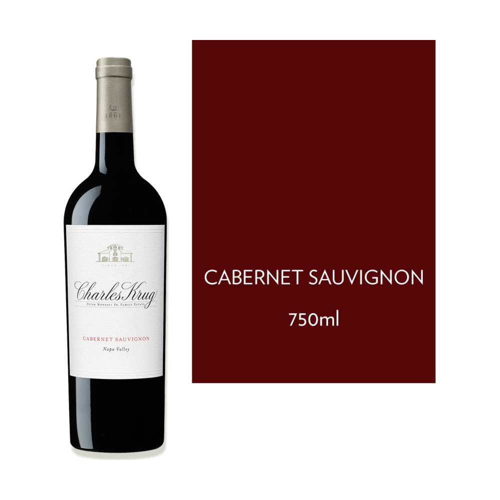 Charles Krug Cabernet Sauvignon California Red Wine bottle