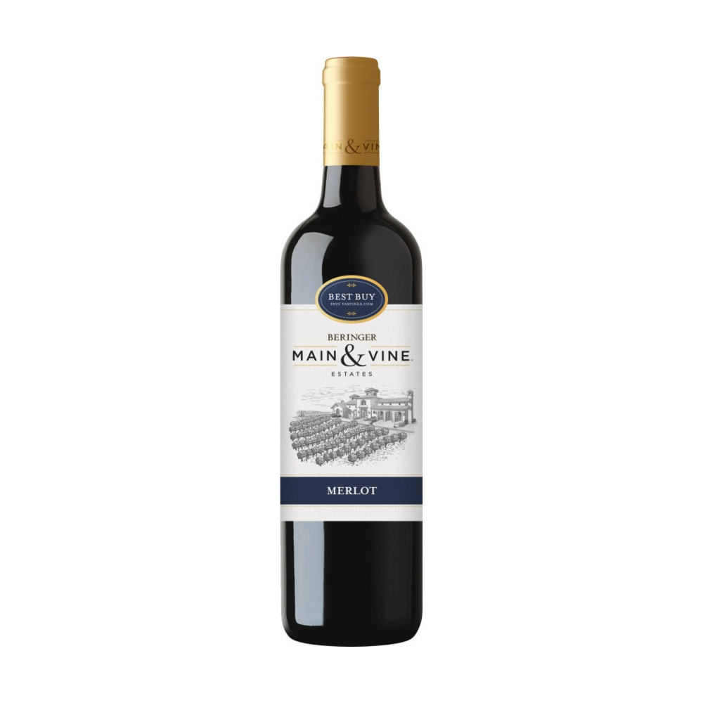 Beringer Main & Vine Merlot California Red Wine bottle
