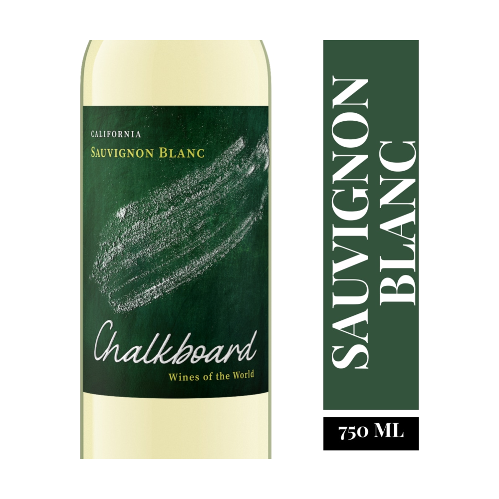 Chalkboard Sauvignon Blanc bottle