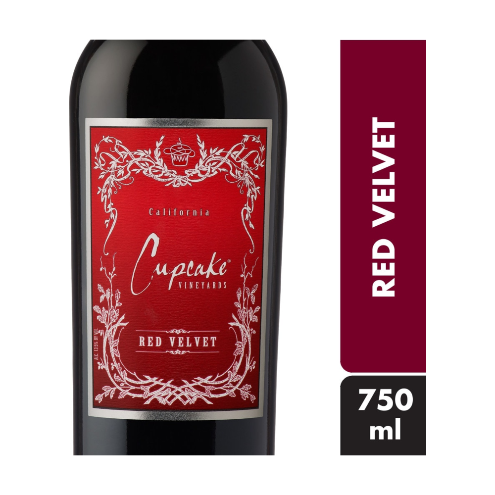 Cupcake Vineyards Red Velvet Blend California Wine bottle