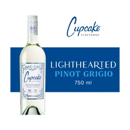 Cupcake Lighthearted Pinot Grigio California White Wine bottle