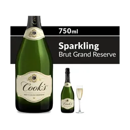 Cook's California Champagne Brut Grand Reserve White Sparkling Wine bottle