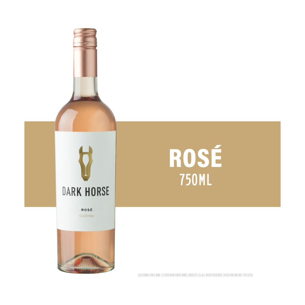 Dark Horse California Rose Wine bottle