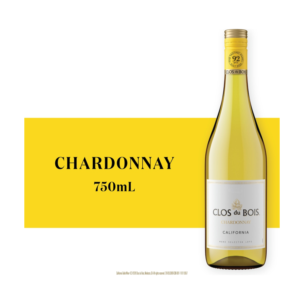 Clos Du Bois Chardonnay California White Wine bottle