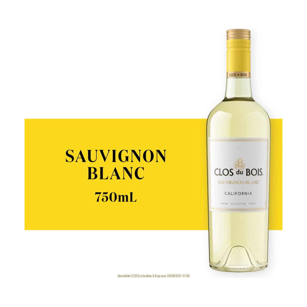 Clos du Bois Sauvignon Blanc California White Wine bottle