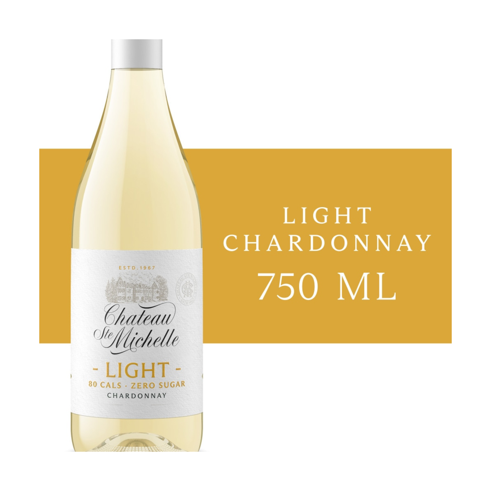 Chateau Ste. Michelle Light Chardonnay Washington White Wine bottle