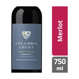 Columbia Crest Grand Estates Merlot Washington Red Wine bottle