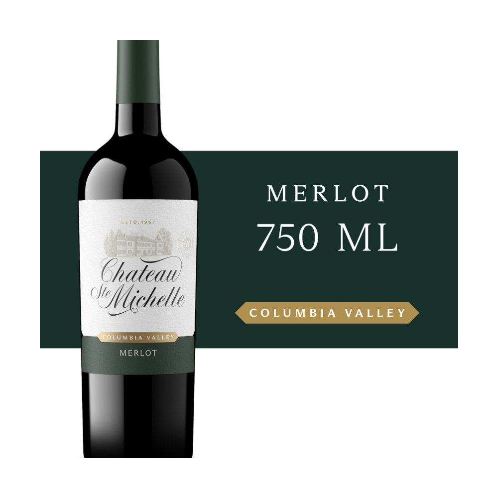 Chateau Ste. Michelle Merlot Washington Red Wine bottle