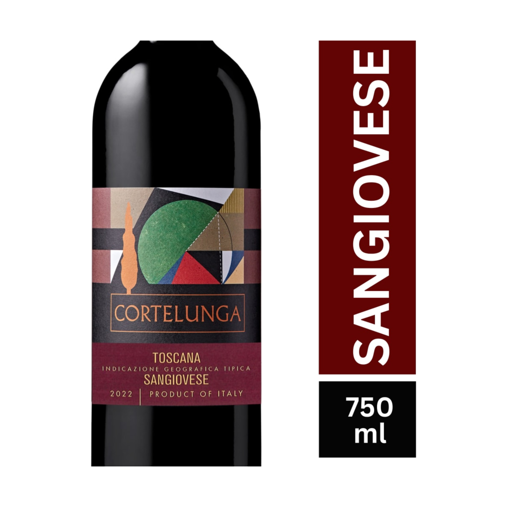 Cortelunga Sangiovese Red Italian Wine bottle