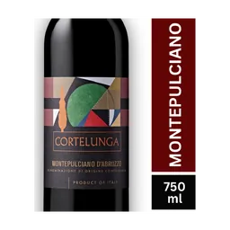 Cortelunga Montepulciano D'Abruzzo Italian Red Wine bottle