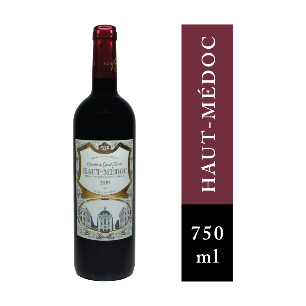 Chevalier du Grand Robert Haut Medoc French Red Wine bottle