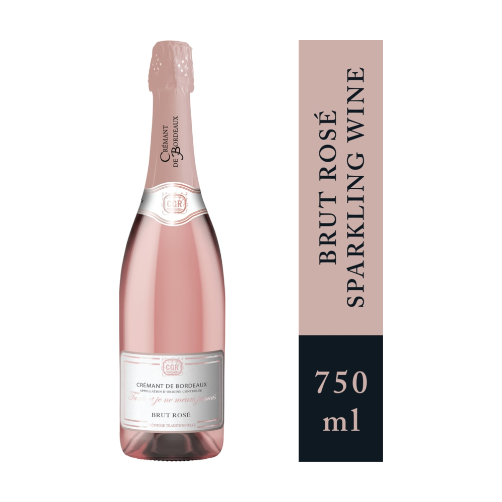Chevalier du Grand Robert Cremant Brut Rose Wine bottle