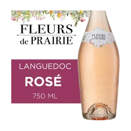 Fleurs de Prairie Languedoc France Rose Wine bottle