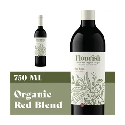Flourish Organic Red Blend bottle