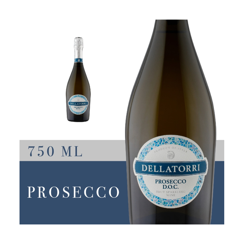 Dellatorri Prosecco Sparkling White Wine bottle