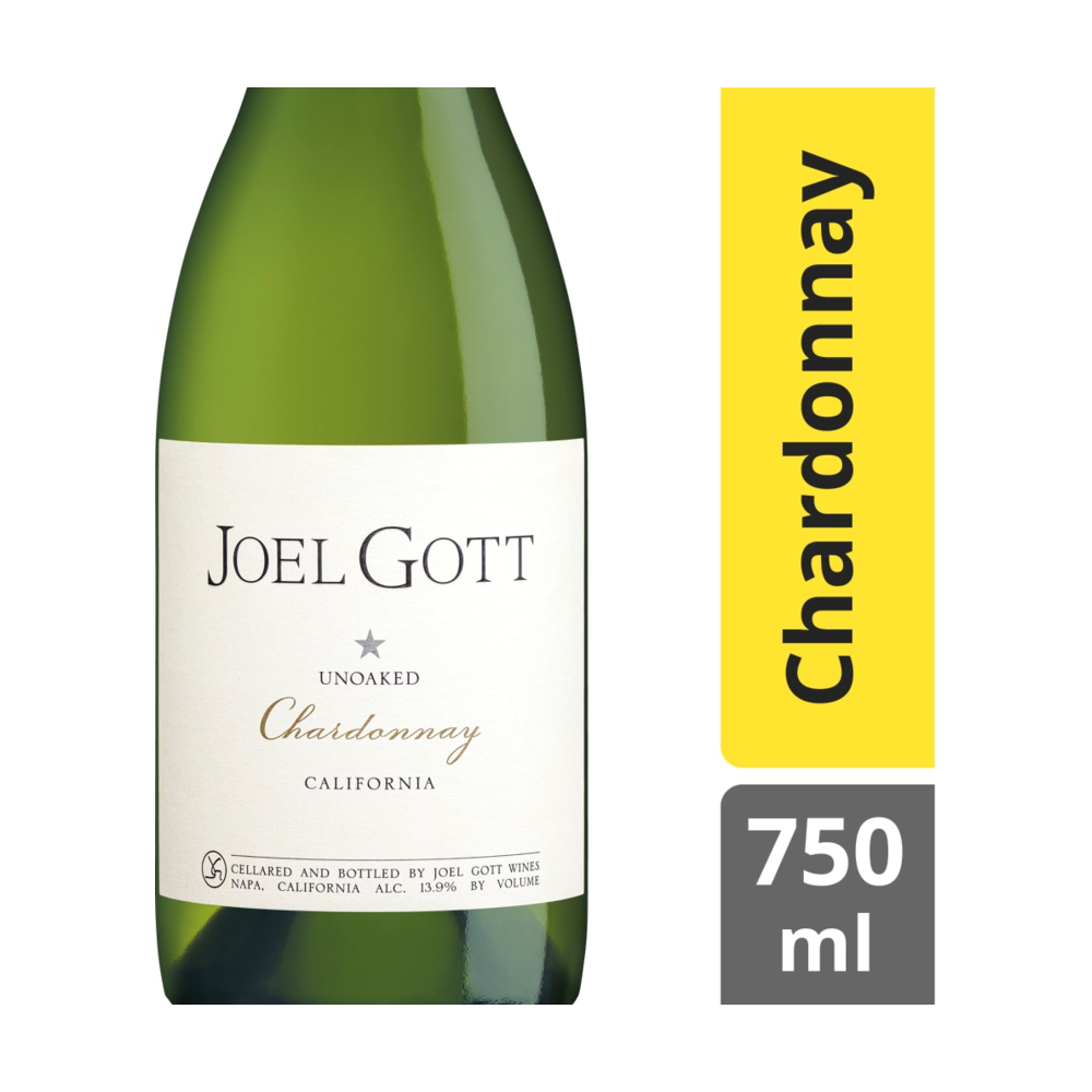 Joel Gott California Unoaked Chardonnay California White Wine bottle