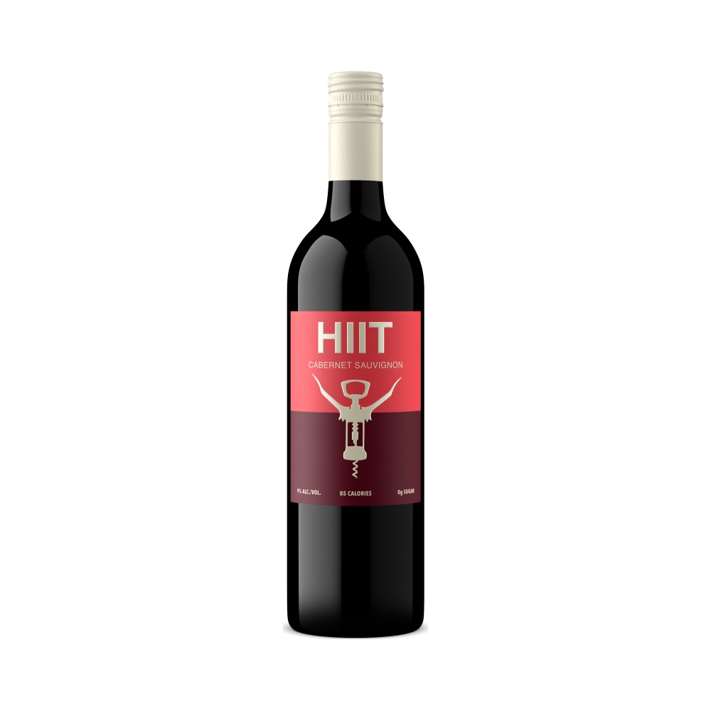 HIIT Cabernet Sauvignon California Low Calorie Red Wine bottle