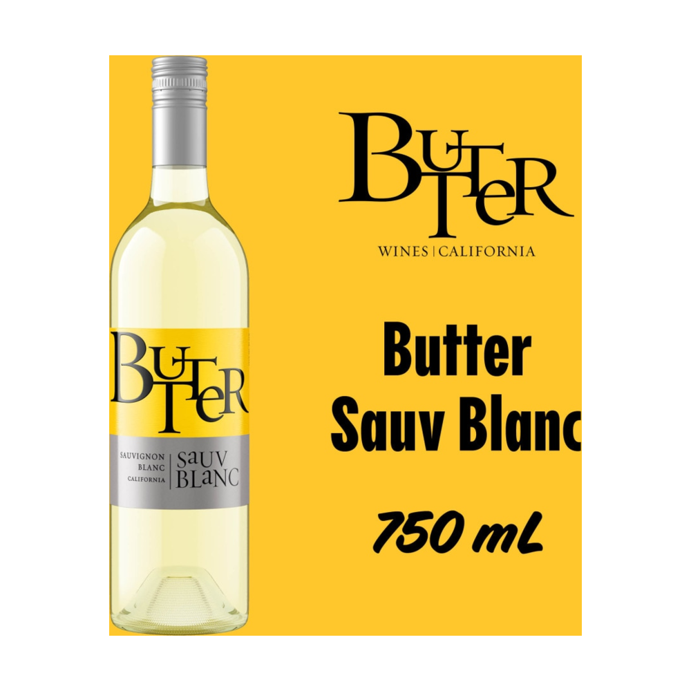 Butter Sauvignon Blanc California White Wine bottle