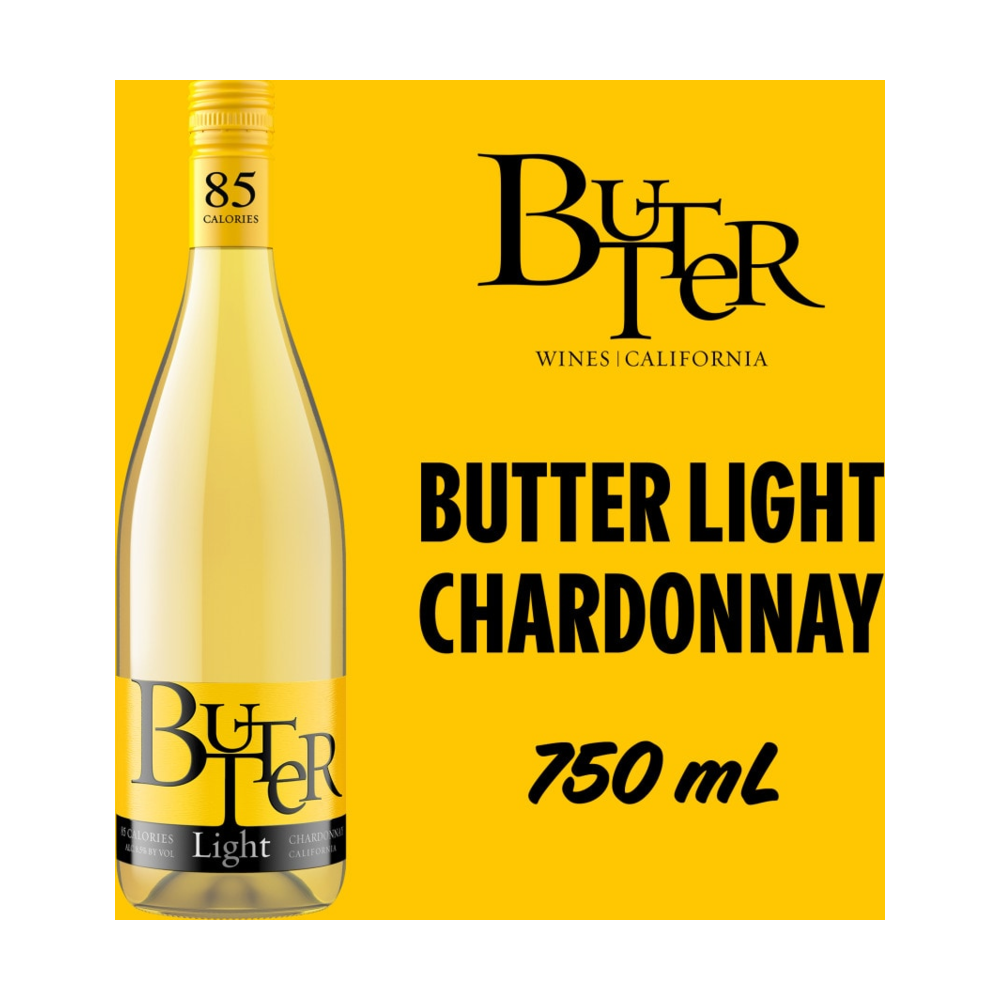 Butter Light Chardonnay California White Wine bottle