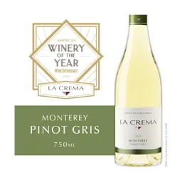 La Crema Monterey Pinot Gris California White Wine bottle