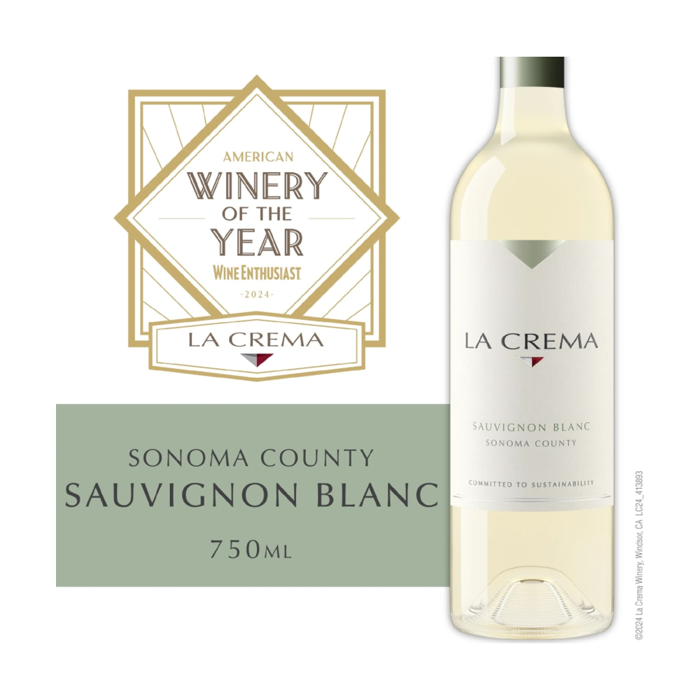 La Crema Sonoma County Sauvignon Blanc California White Wine bottle